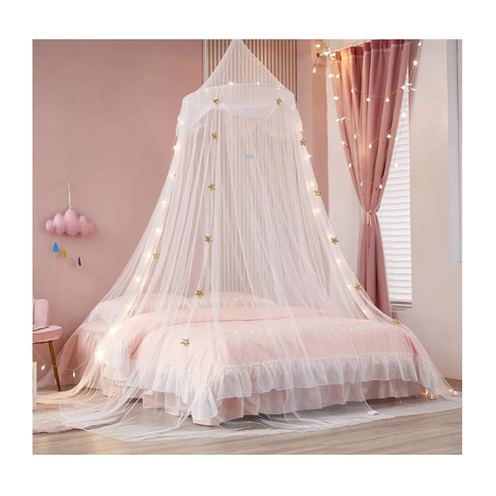 Summer Mosquito Net Crib Hammock Round Dome Mosquito Net Star Bed Canopy Bedroom Corner Decorative Princess Mosquito net