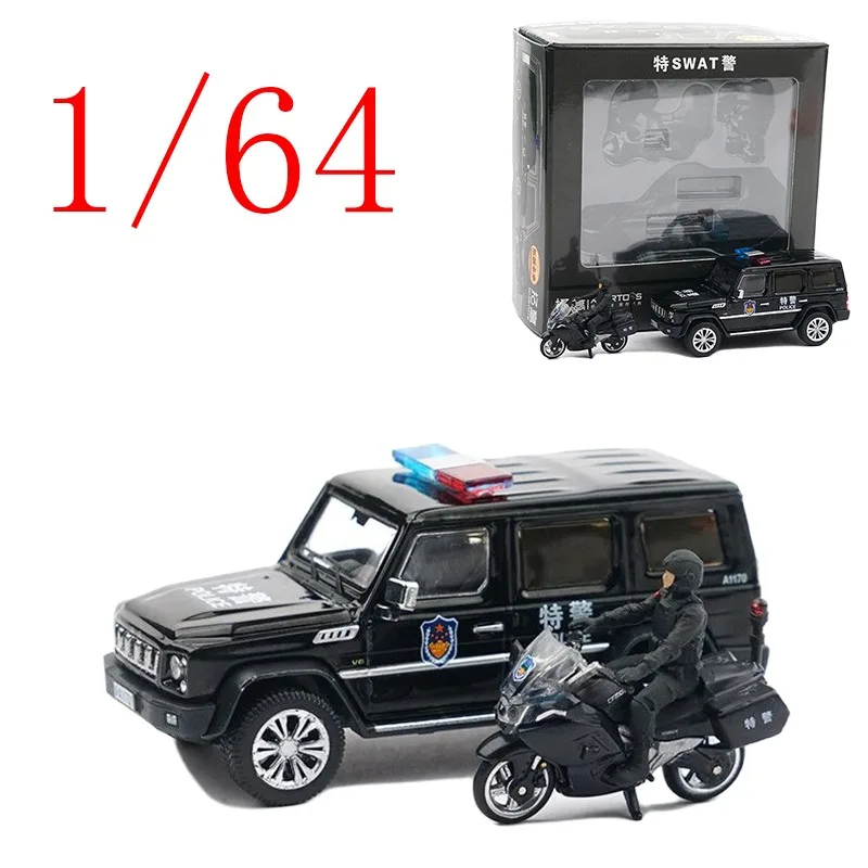 

XCARTOYS Diecast 1/64 Scale Alloy Model Cars Beijing Cross Country BJ80 T8-07 SWAT Play Vehicles Toys for Boys Gift Original Box