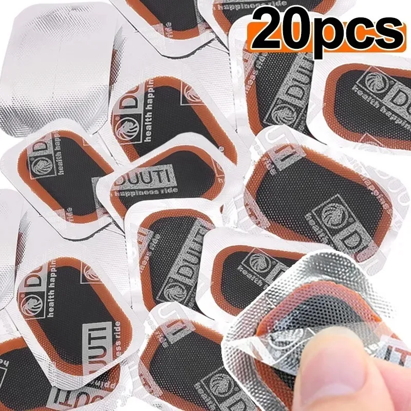 10/20PCS Bicycle Puncture Repair Patch Portable Rubber Cycling Tire Patch Inner Tube Pad for Bike Motorcycle Service Accessory