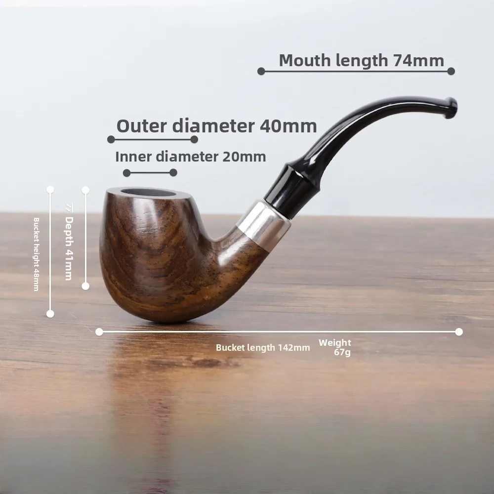 

Тютная трубка из палисандра ручной работы, легкая курительная трубка из натурального дерева, идеальный подарок для близких