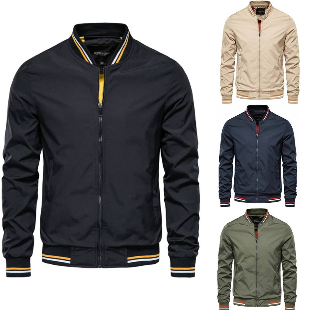 2023 New High-Quality Spring And Autumn Lightweight Windproof Zipper Top Outdoor Fashion Casual Men's Sports Jacket Flight Suit