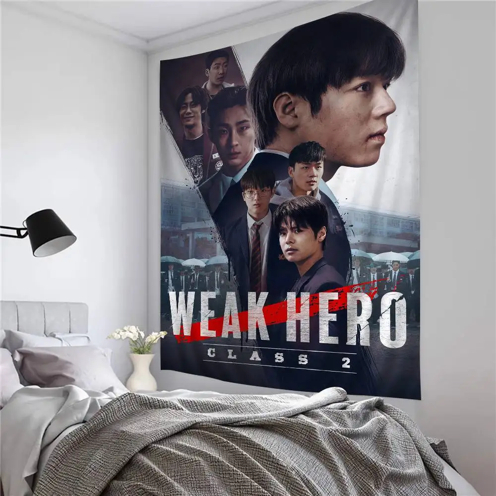 المسلسل التلفزيوني الكوري W-Weak Hero Class 1 2 مطبوعة قماش مزخرف جداري كبير الهندي بوذا الجدار الديكور السحر البوهيمي ديكور