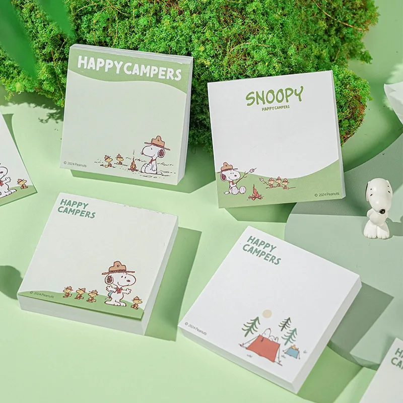 4/16pcs Kawaii Snoopy Memo Pad Sticky Note Cute N Times Stationery Label Notepad Post Office School Supplies