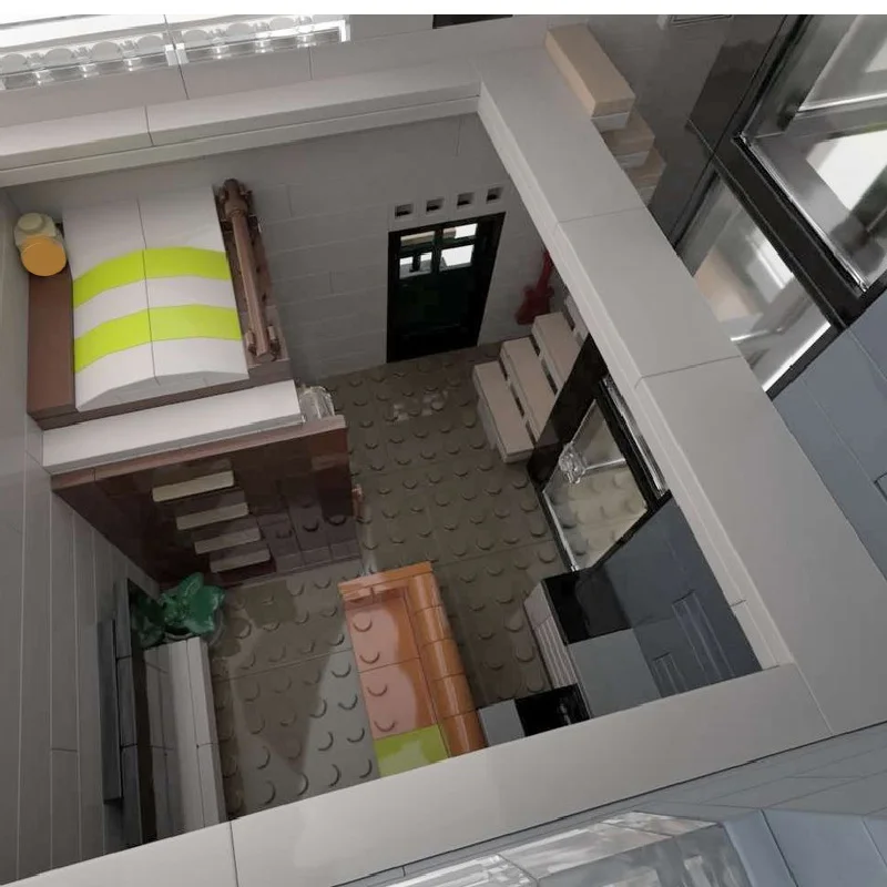 2295 قطعة MOC مدينة شارع المشاهد وحدات فاخرة السوشي منزل بنة لتقوم بها بنفسك التعليمية الجمعية ألعاب أطفال هدايا عيد الميلاد