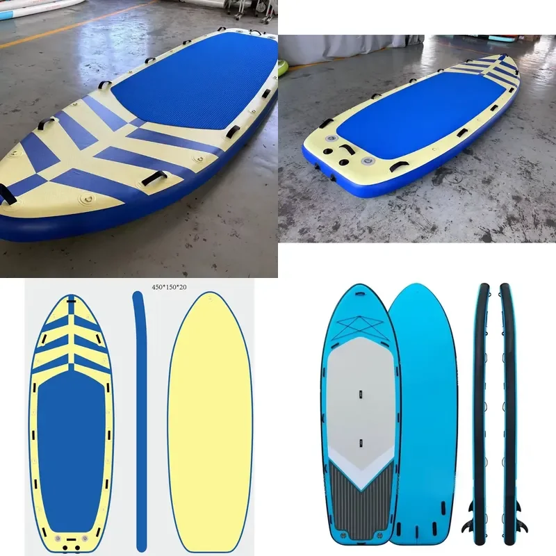 4.5M Team Inflatable Big Stand up Board Family Sup Multi Person Paddle Board