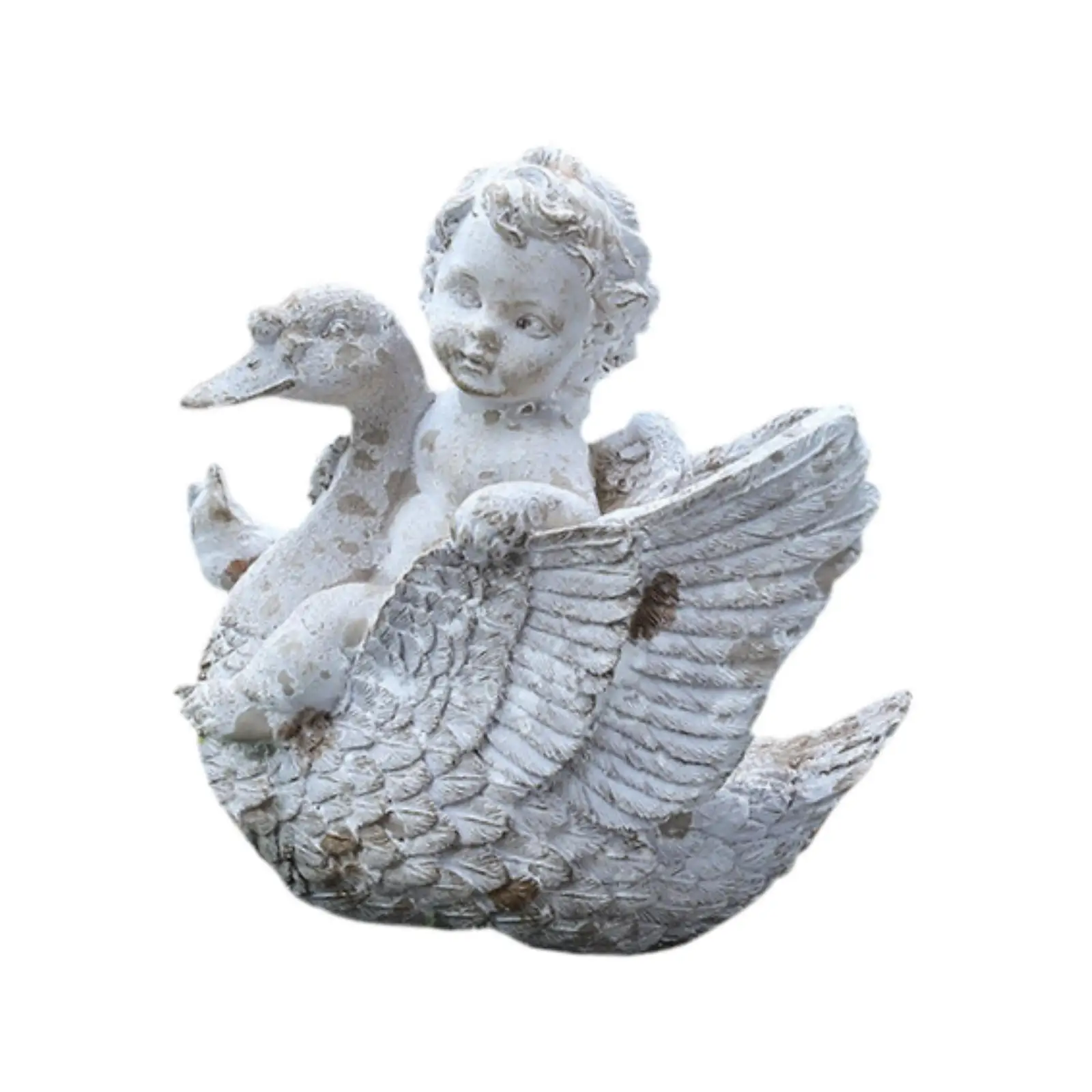 

Angel Garden Statue Weatherproof Creative Art Crafts Yard Art Decor Outdoor Statue for Lawn Patios Landscape Yard Decoration