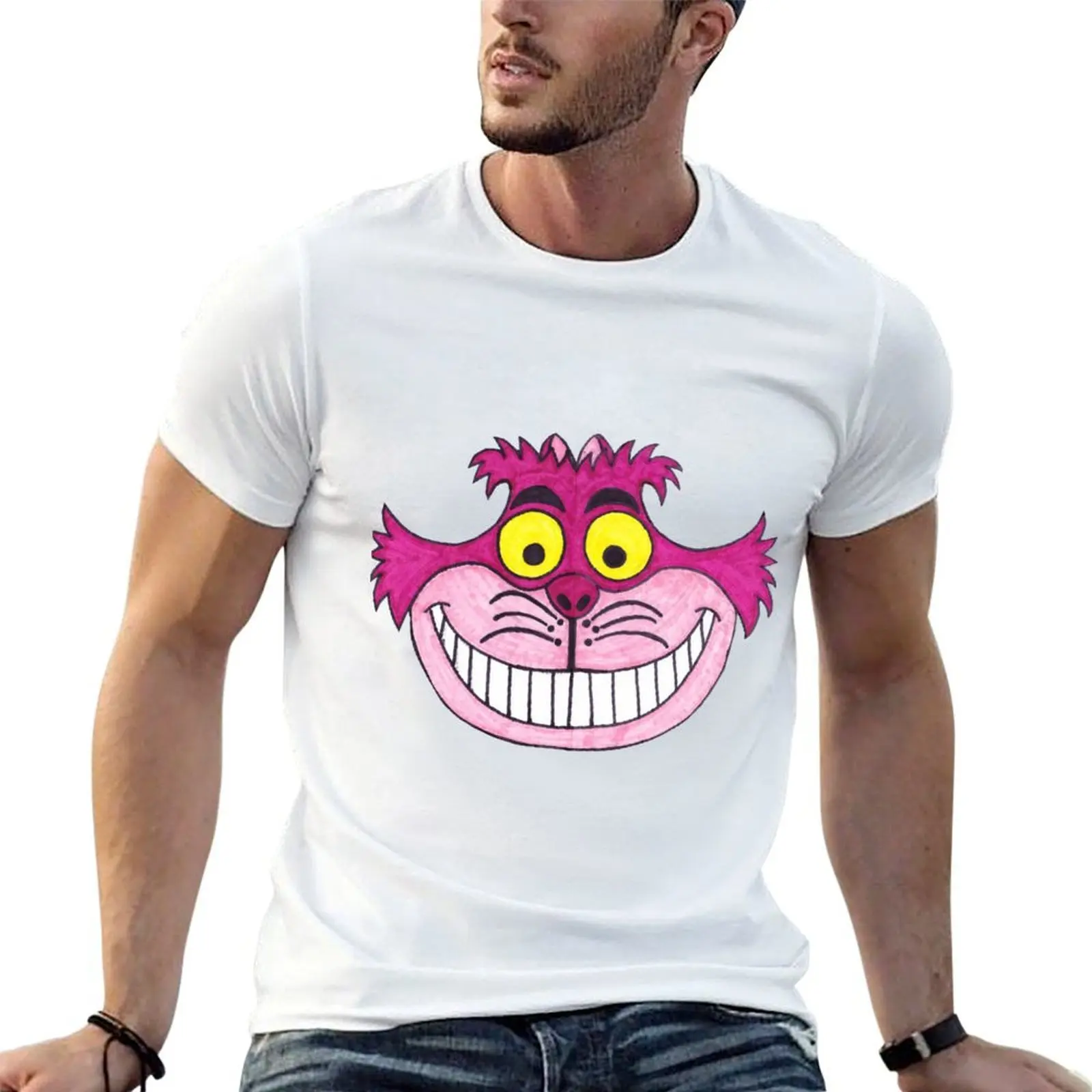 

Chesire Cat T-Shirt cotton t shirt man t shirts designer T-Shirt