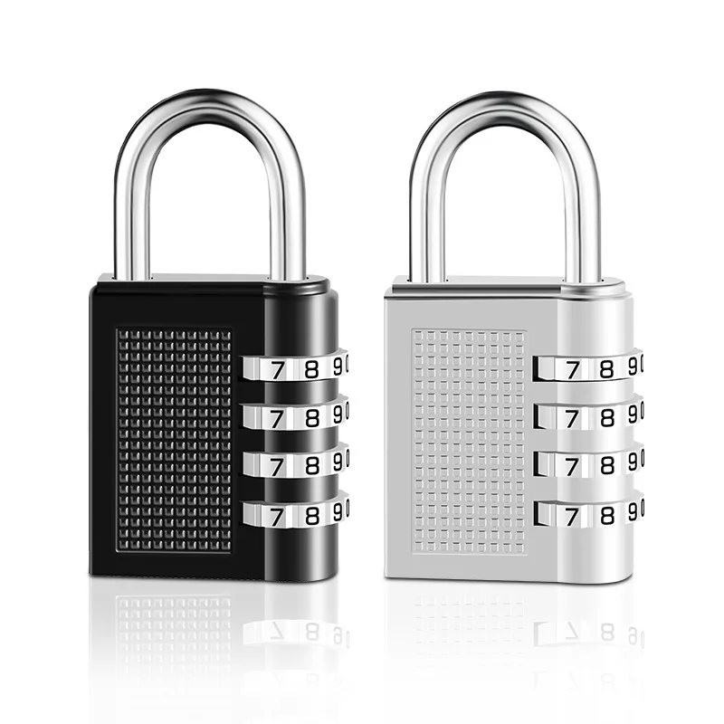 4 Digits Password Code Combination Padlock Zinc Alloy Suitcase For Luggage Travel Code Smart Lock Code Keyed Anti-thieft Lock