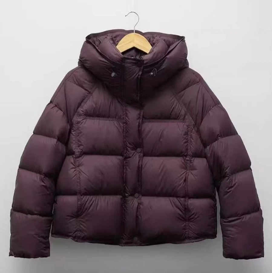 

Women Winter Jacket Thicken Warm Hooded Cotton Parkas Korea Solid Versatile Casual Short Coat Snow Outerwear