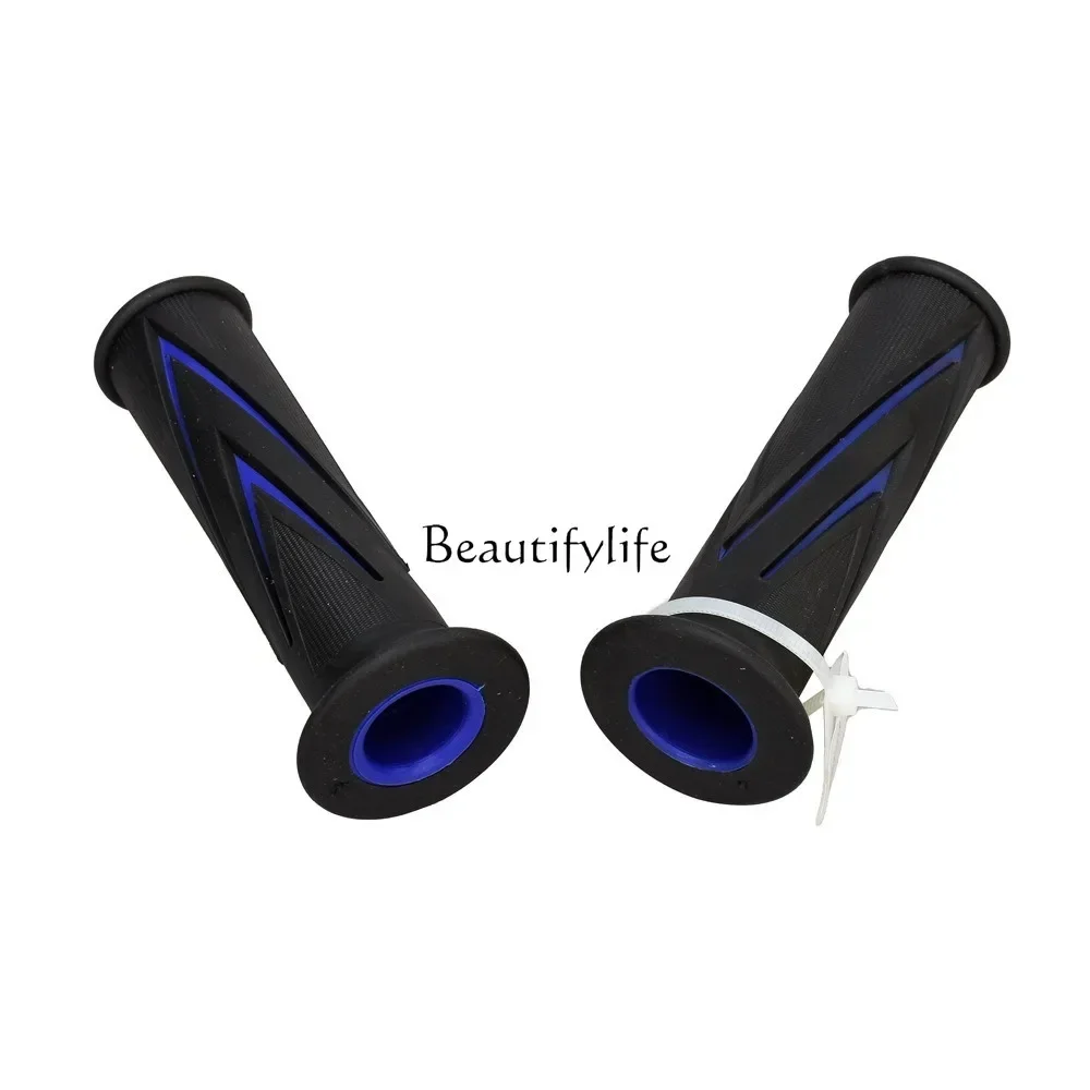 

Motorcycle arrow hand handle cover two-color striped hand handle glue aluminum alloy anti-skid throttle handle