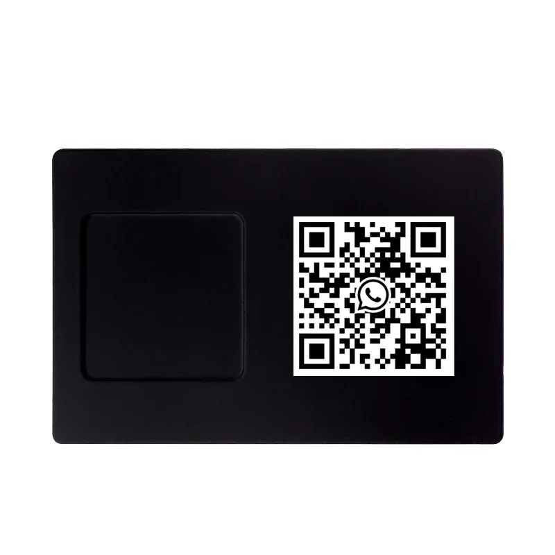 

Nfc Contact Custom Metal Cards App Metal Business Card With Qr Code NFC Black Metal Business Cards with logo Luxury