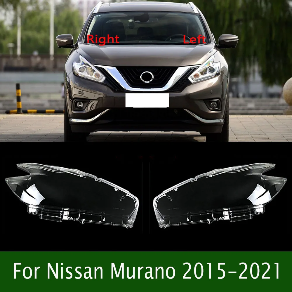 

For Nissan Murano 2015-2021 Headlamps Cover Transparent Lampshade Headlight Shell Plexiglass Car Replacement Front Lens