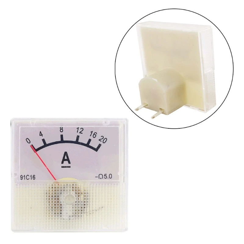 Mechanical Type Ammeter for Dc Analog Current Meter Panel Plastic Gauge