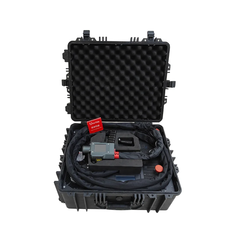 Portable 100w 300w Pulse Laser Cleaning Machine For Repairing Oil Stain Wood Paint Removing Tools Handheld Lazer Metal Cleaner