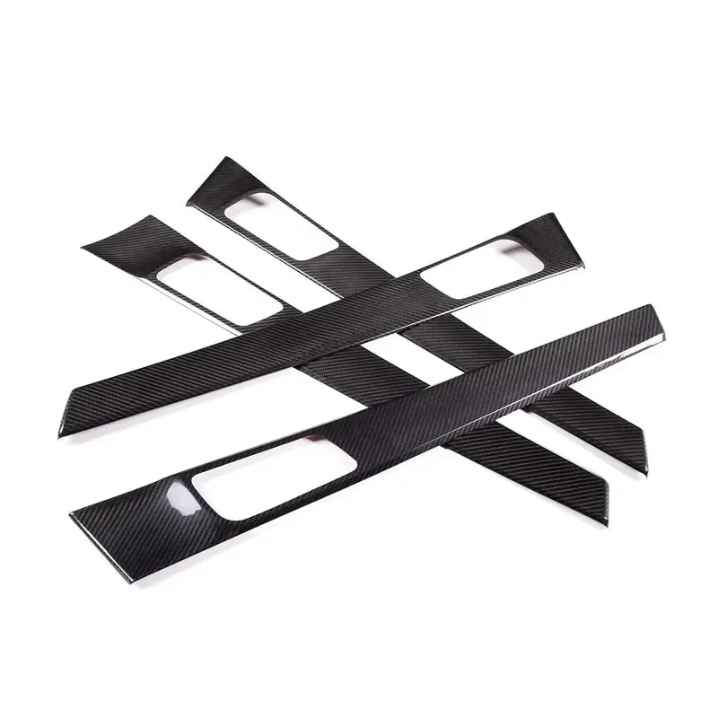 

For Porsche Panamera 971 2017-2021 Real Carbon Fiber Car Inside Door Panel Frame Cover Trim Sticker Car Accessories