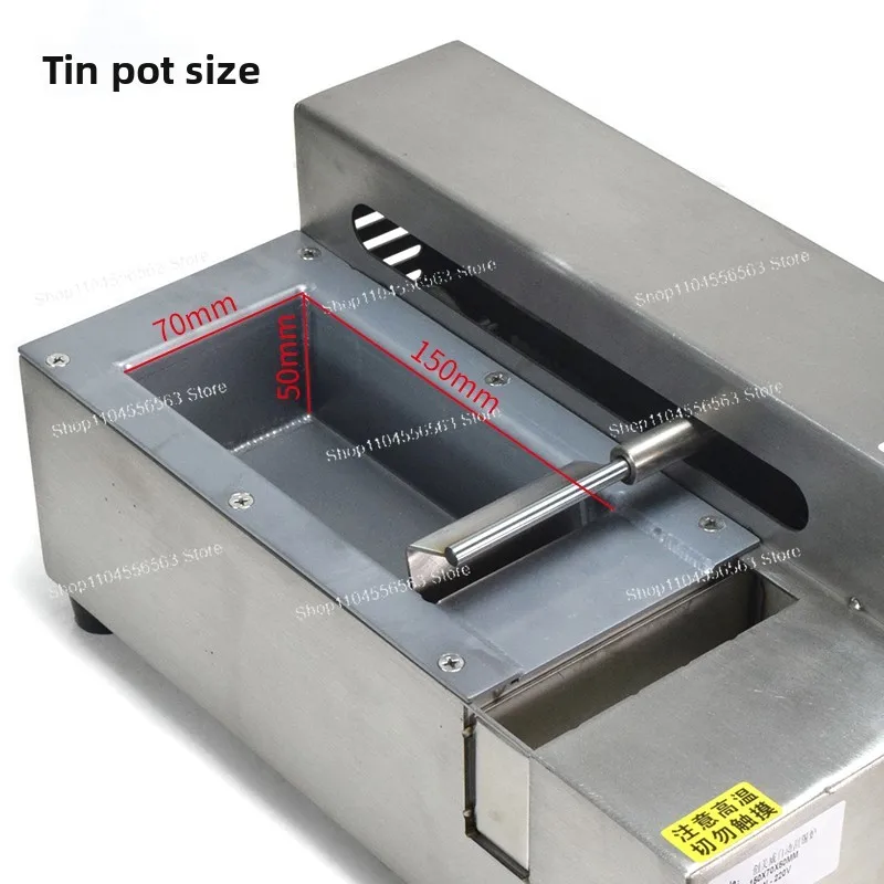 Automatic Solder Scraping Pot, Solder Robot Dipping Machine, Timing Dross Removal Tin Plating Equipment