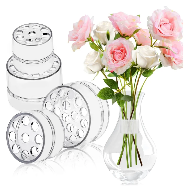 Spiral Ikebana Stem Holder Sturdy Clear Flower Arrangement Holder DIY Floral Art Accessory Table Centerpiece for Party Wedding
