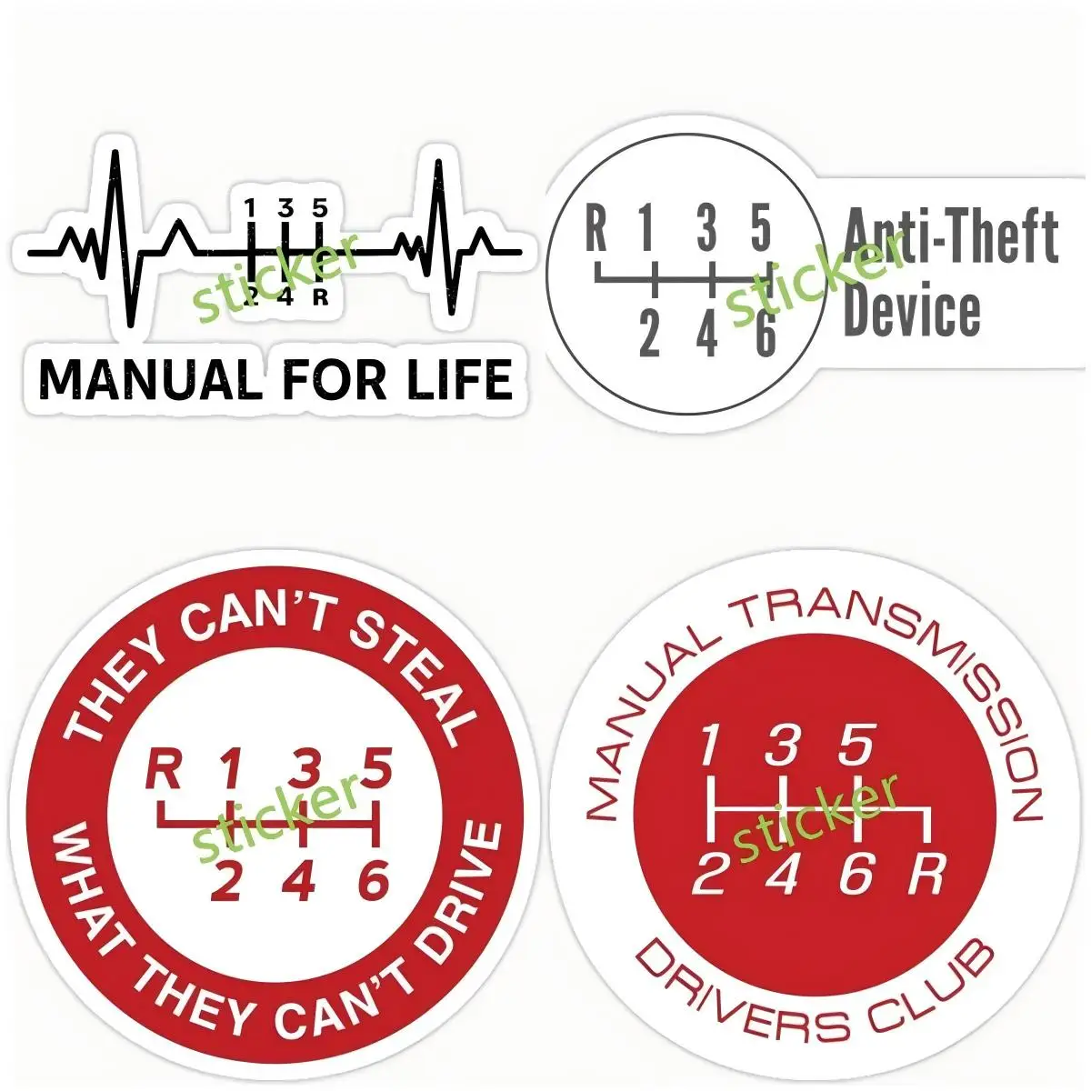 

Manual Transmission Drivers Club Sticker Save The Manuals Decal Waterproof Vinyl Car Wrap 3d Decoration