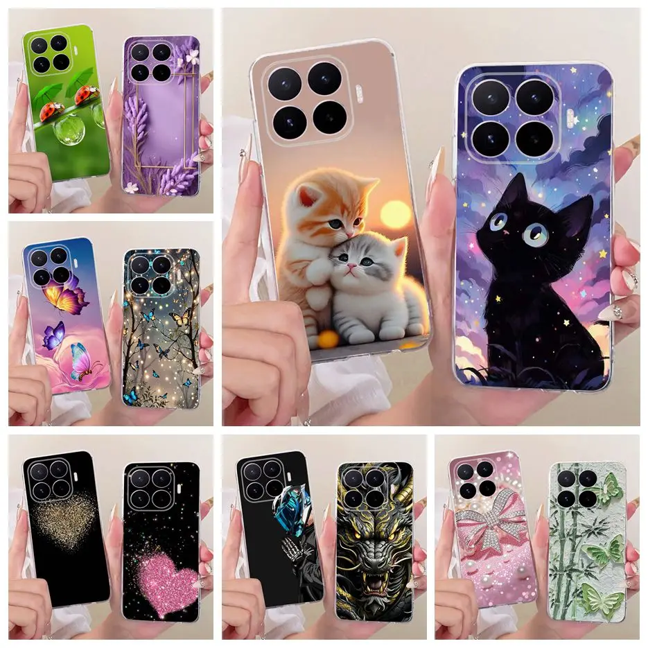 Für Xiaomi 17T Pro 5G Hülle Niedliche Katzen-Motiv Bemalte Abdeckung Weiche Silikon-Handyhülle Für Xiaomi Mi 17T Pro 17TPro Mi17T 5G Schutzhüllen