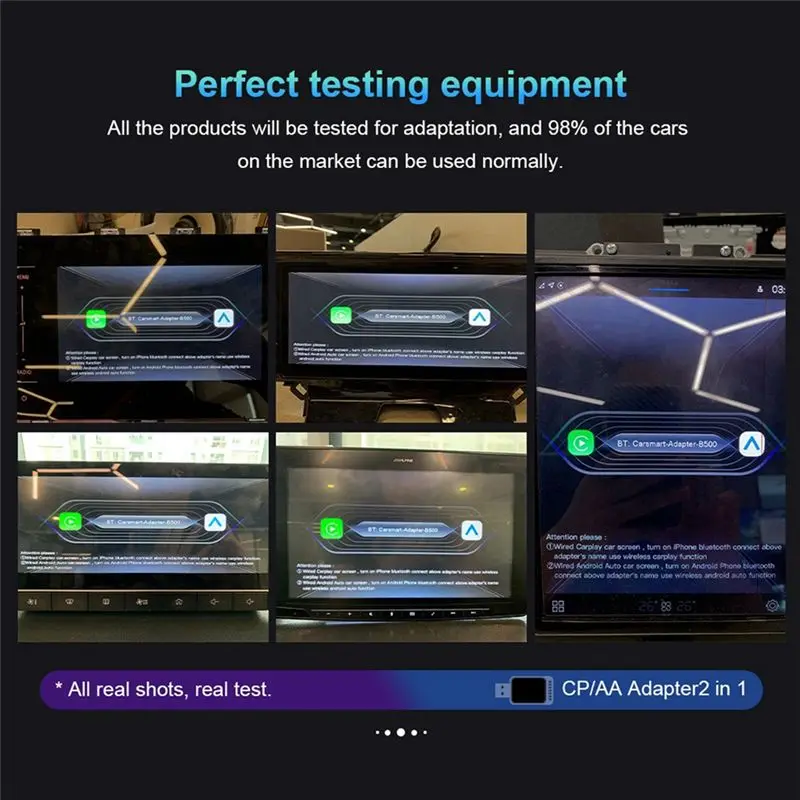 

Gift For Her 2 In 1 Wireless Carplay Adapter For Android Auto Wired To Wireless Carplay Dongle Plug And Play USB Connection Auto