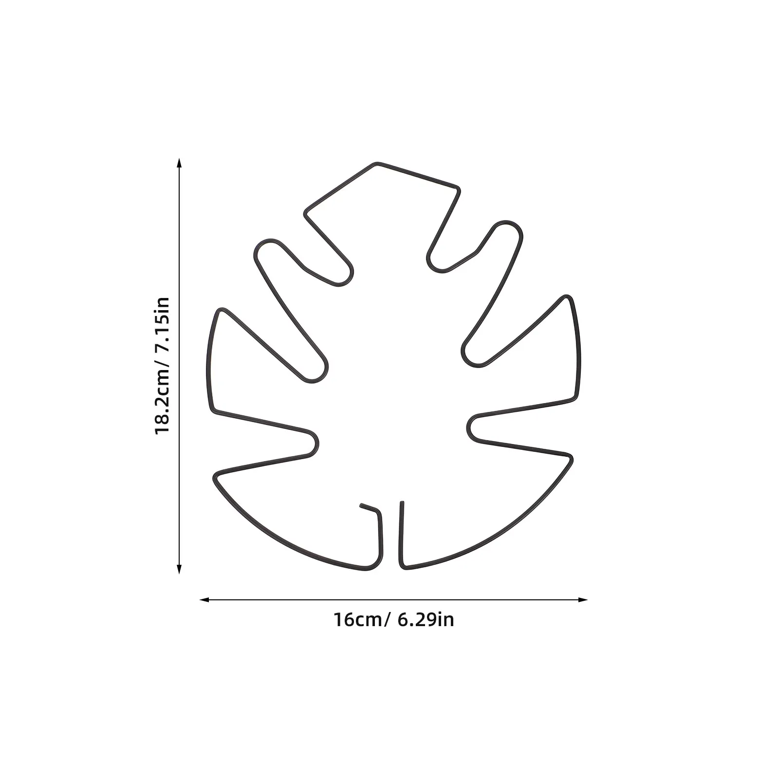 2Pcs Monstera Leaf Shaped Plant Support Stand Reusable Lightweight Indoor Plant Growth Rack Stem Climbing Stability Holder