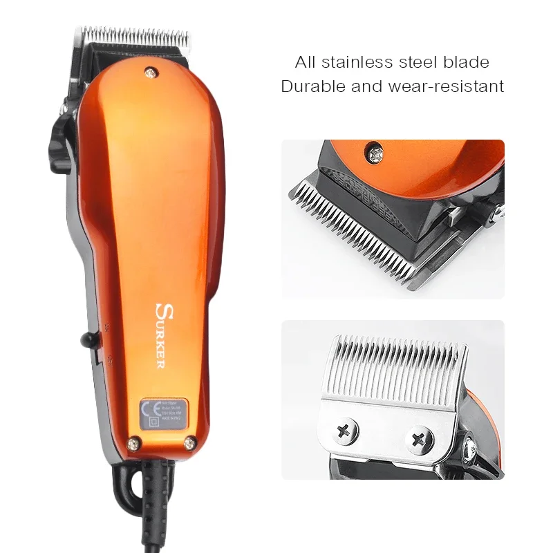 Professional Electric Hair Clipper R-shaped Blade Trimmer 45D - Perfect for Barber Shop and Home Hairstyling