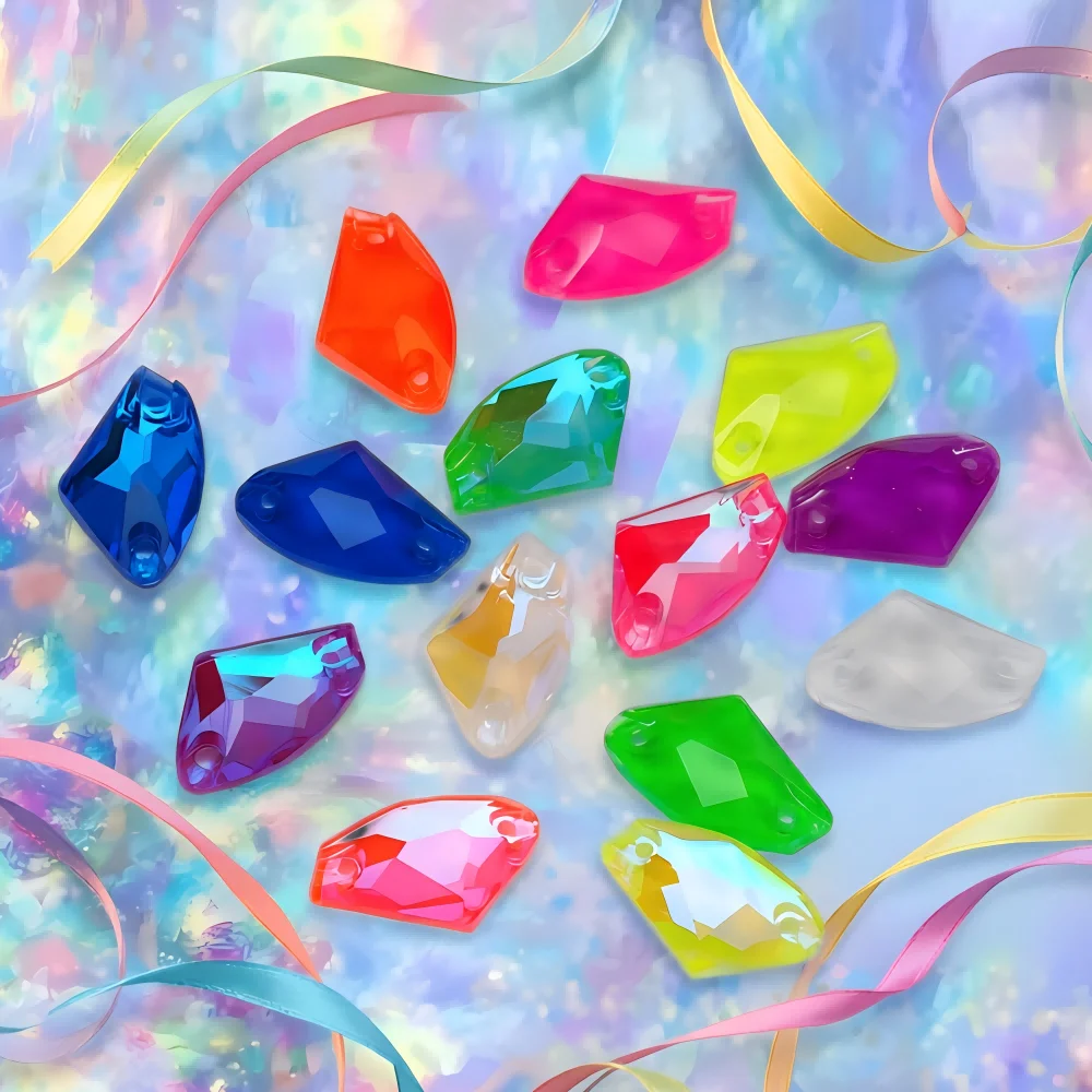 3256 Galaktische Fluoreszierende Neon Elektrische Deko-Nähaccessoires, Charms für Nägel, Acryl-Fasensteine, Strass-Applikationen für Kleider – Detail 11