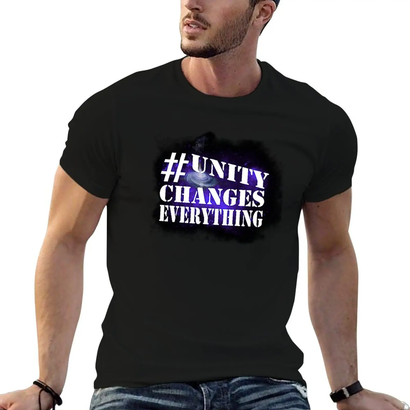 T-shirt Unity Changes Everything pour homme, t-shirt de marque de luxe de haute qualité, t-shirt en coton 100% pour homme, t-shirt d'été