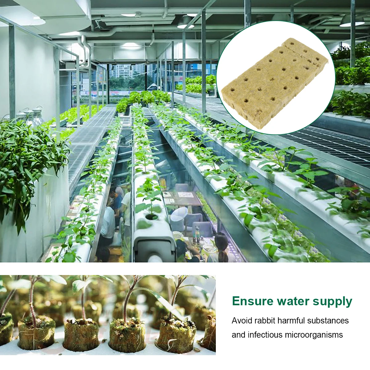 

18 Pcs Cultivation Blocks Soilless Hydroponic Gardening Tools Seedling Trays Vegetable Planting Base Sprouting