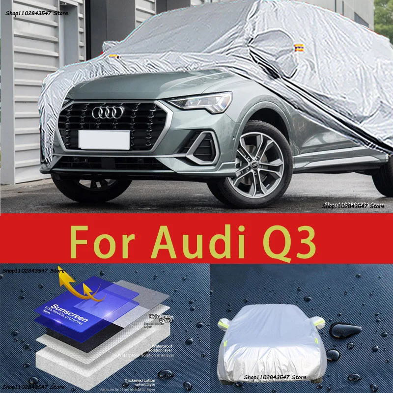 

For AUDI Q3 Car protective cover Auto paint protection Sunscreen heat-insulating waterproof car clothing Car film