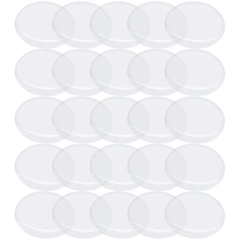 

25pcs Clear Lid Premium Acrylic Repair Tool Scratch Resistant Replacement Glass For Watch Dial Watch Supplies