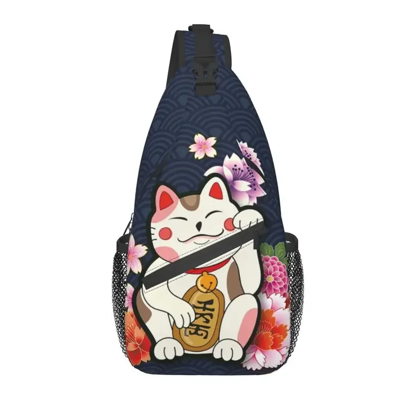 maneki-neko-cat-sling-chest-crossbody-bag-men-cool-lucky-cats-mochila-de-ombro-para-viajar