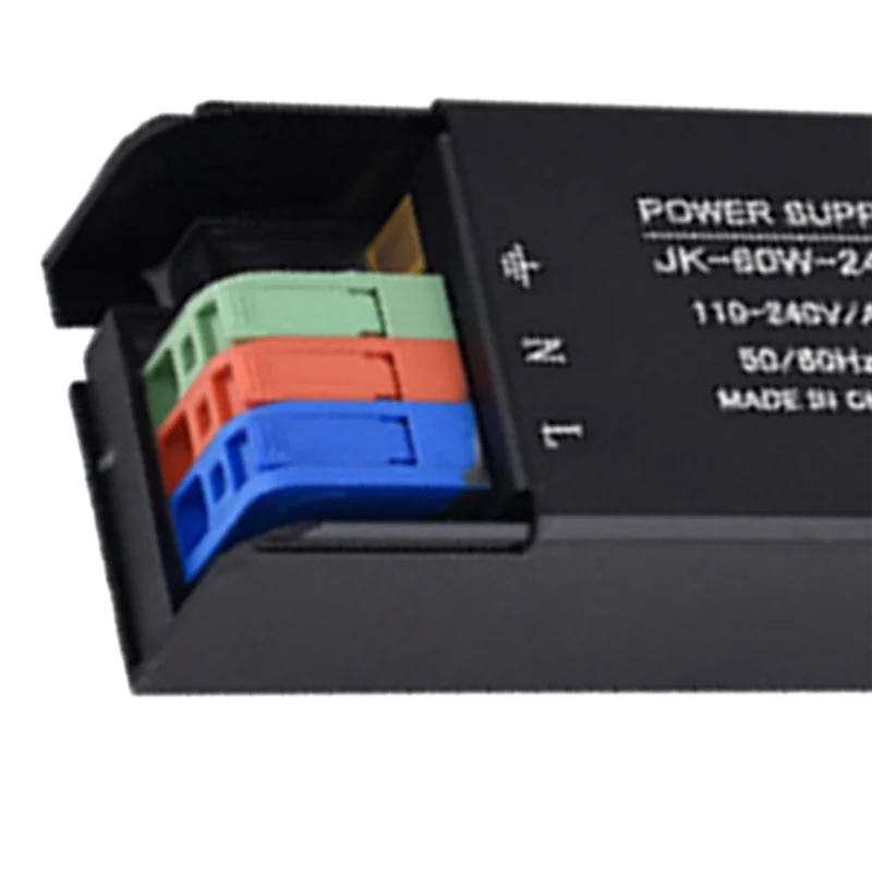 Adaptador de fonte de alimentação de comutação ac 110v 220v para dc 12v 24v 60w transformador de iluminação ultrafino driver inteligente a62x