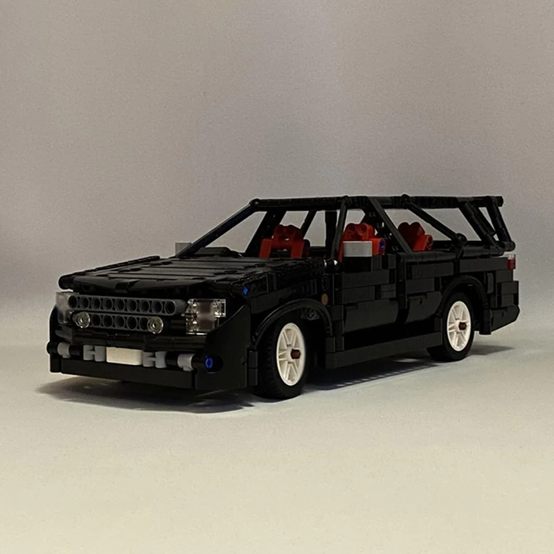 스피드 레이싱 카 모델 MOC 빌딩 블록 스테이지아 스테이션 왜건 모듈형 기술 어린이 휴일 선물 조립 장난감 세트