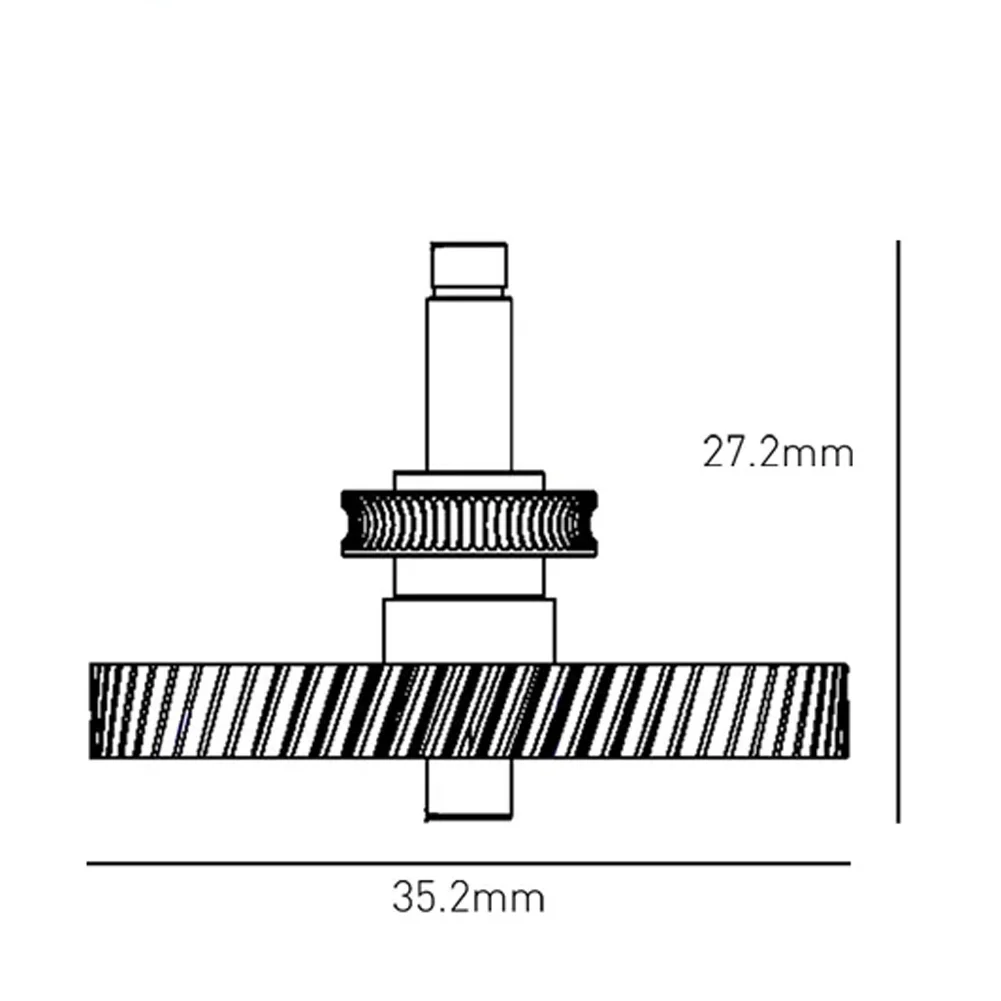 High-Strength Hardened Steel Extruder Gear Components Replacement Accessories For Bambu Lab A1 Mini For 3D Printer