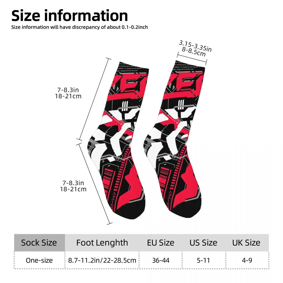 Techwear Pilot Zero A-Line Dress Unisex Winter Socks Windproof Happy Socks street style Crazy Sock