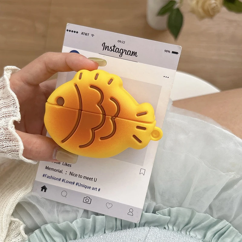 حافظة بسكويت الشوكولاتة Taiyaki لهاتف هواوي FreeBuds 5i 6i 6 4 غطاء حماية لـ FreeClip Free Clip Buds Pro3 Pro4 SE3 SE2 #1