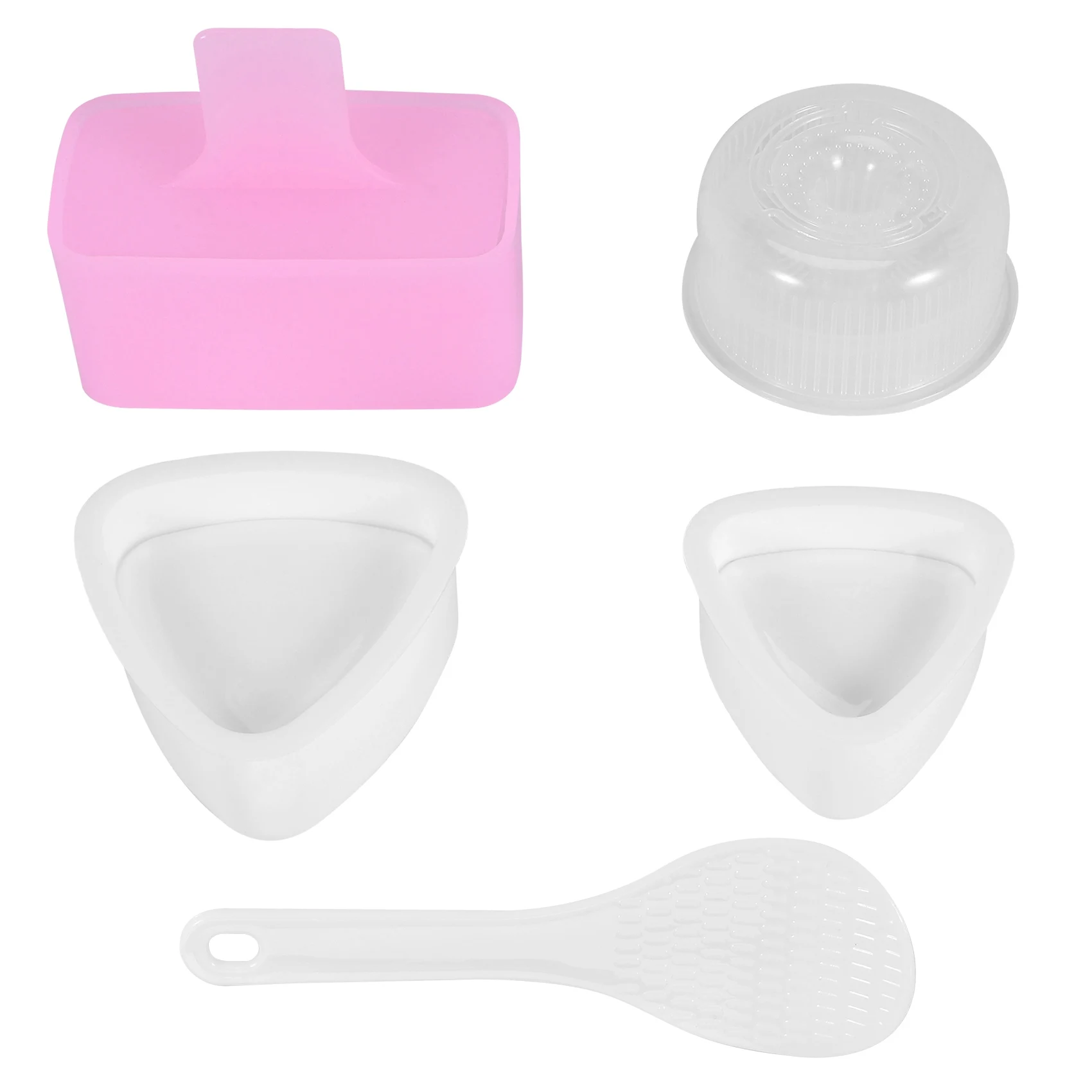 قوالب صانع السوشي قالب أونيجيري صانع Musubi اضغط على مجداف الأرز قالب صنع السوشي للمطبخ المنزلي