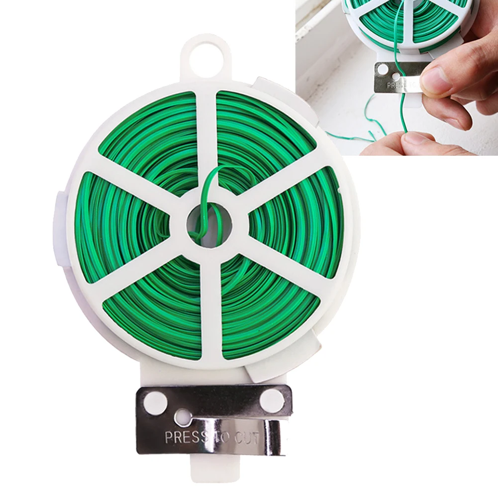 Garden Tie Wire Plant Support Convenient Cutter Cutting Fixing Flexible Household Rope Secure Strapping Sturdy Support Versatile