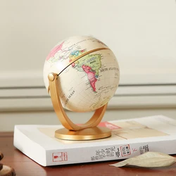 10cm Rotating Earth Globe World Swivel Stand Geography Educational Toy, Globe Geographical Political s