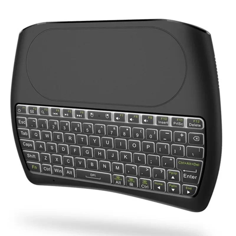 Color Backlit Mini Full Keyboard 2.4G Wireless with Touch Mouse Computer Android Player Smart TV Remote Controller Touch Version