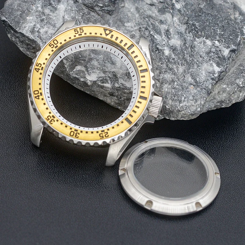 SKX007 Корпус мужских часов подходит для NH36 NH35 NH34 Автоматический механизм Нержавеющая сталь 316L Сапфировое стекло 200 м Водонепроницаемый корпус