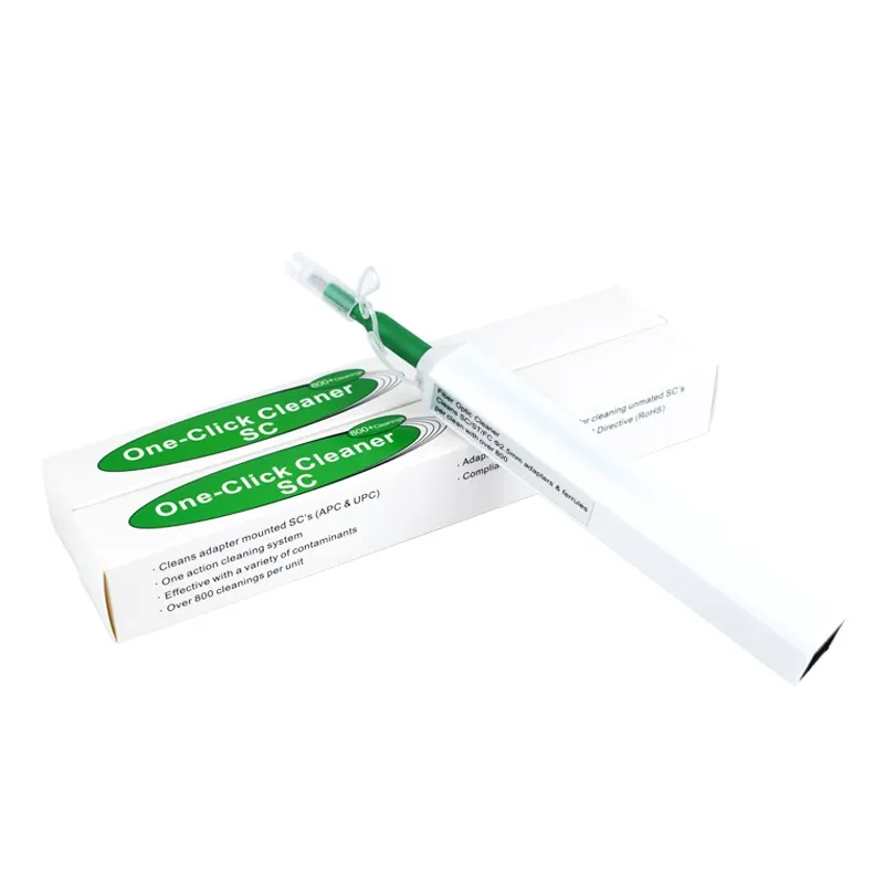 محول شفة TFN SC FC ST قلم تنظيف الوجه ذو نهاية الألياف الضوئية - أداة تنظيف بصرية متينة