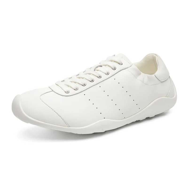 Beige Suede Low-Top Casual Sneakers Men's Round Toe Double Laces Street Style Trendy Non-Slip Minimalist Versatile Shoes