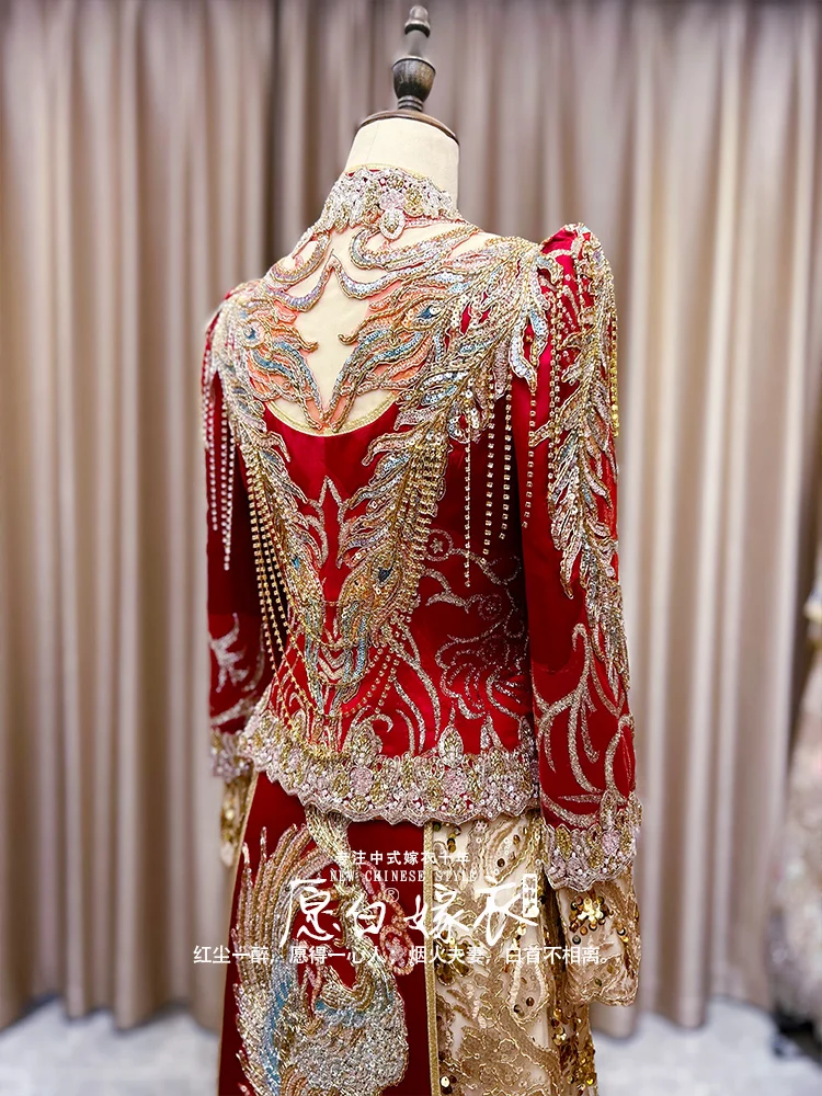 Spring and Summer Xiuhe Dress Bridal Wedding Clothing 2025 New Chinese Toast Suit Women