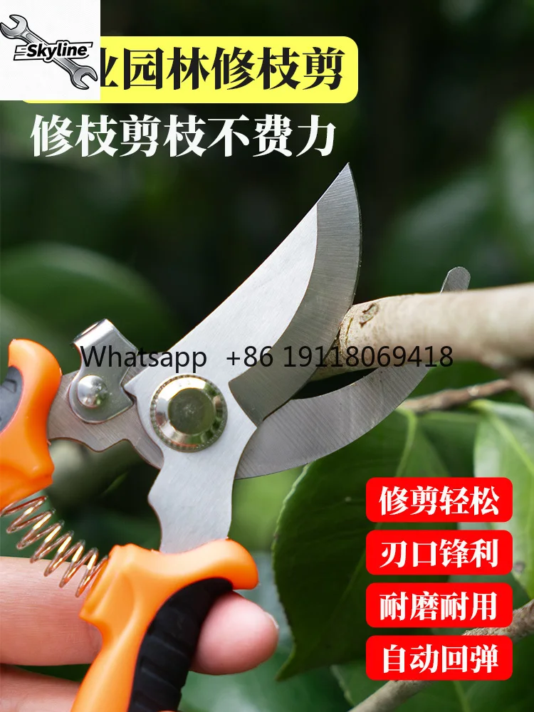 Pruning shears fruit picking artifact special tools gardening  flower scissors stainless steel household pruning branch scissors