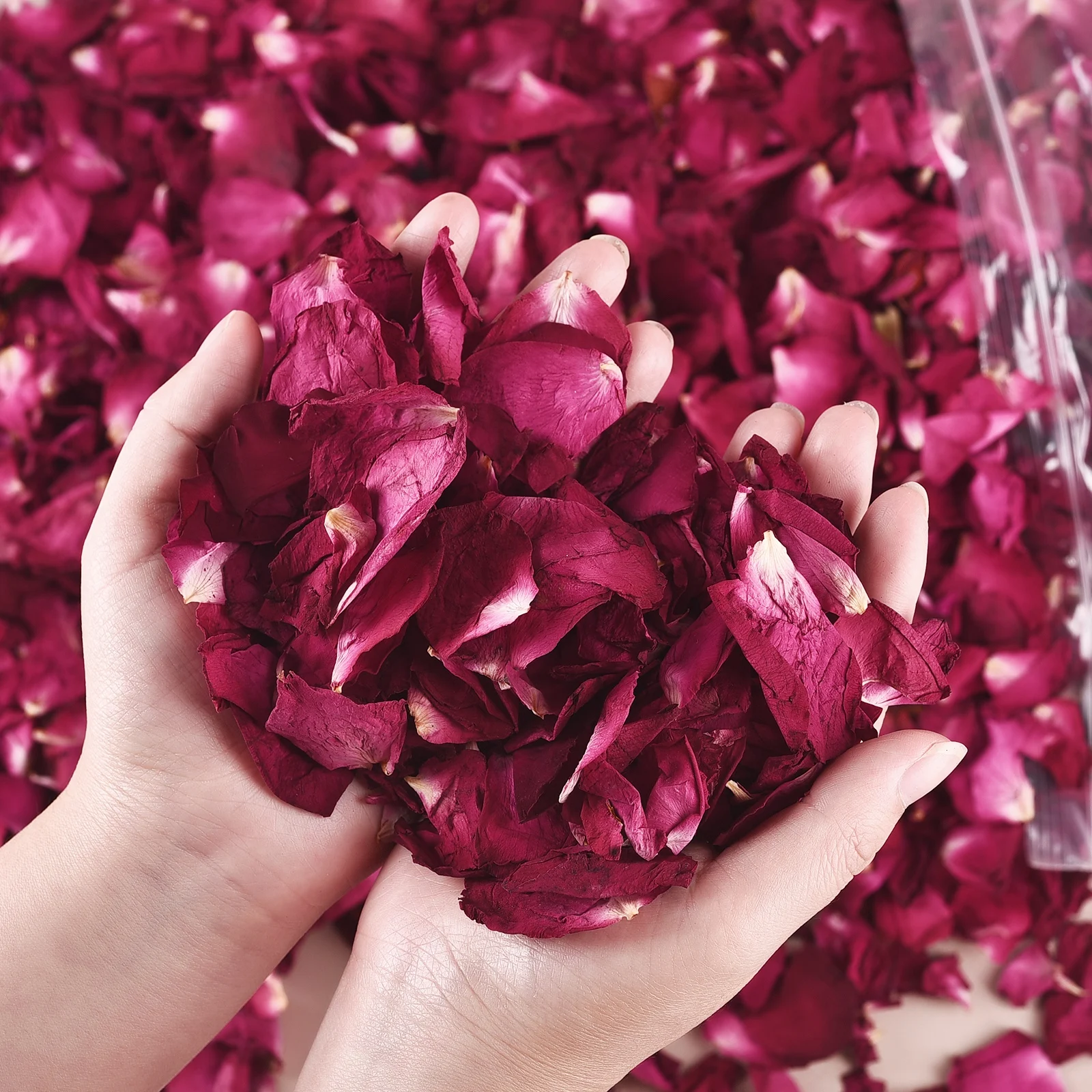 Romantic Dried Rose Petals Natural Flower Bath Spa Rose Flower Shower Candle Making Aromatherapy Wedding Decoration Rose Flowers