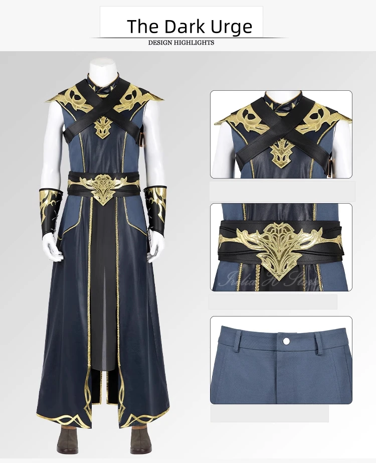 Irelia H Baldur's Gate 3 The Dark Urge Cosplay Costume Game Halloween Costumes