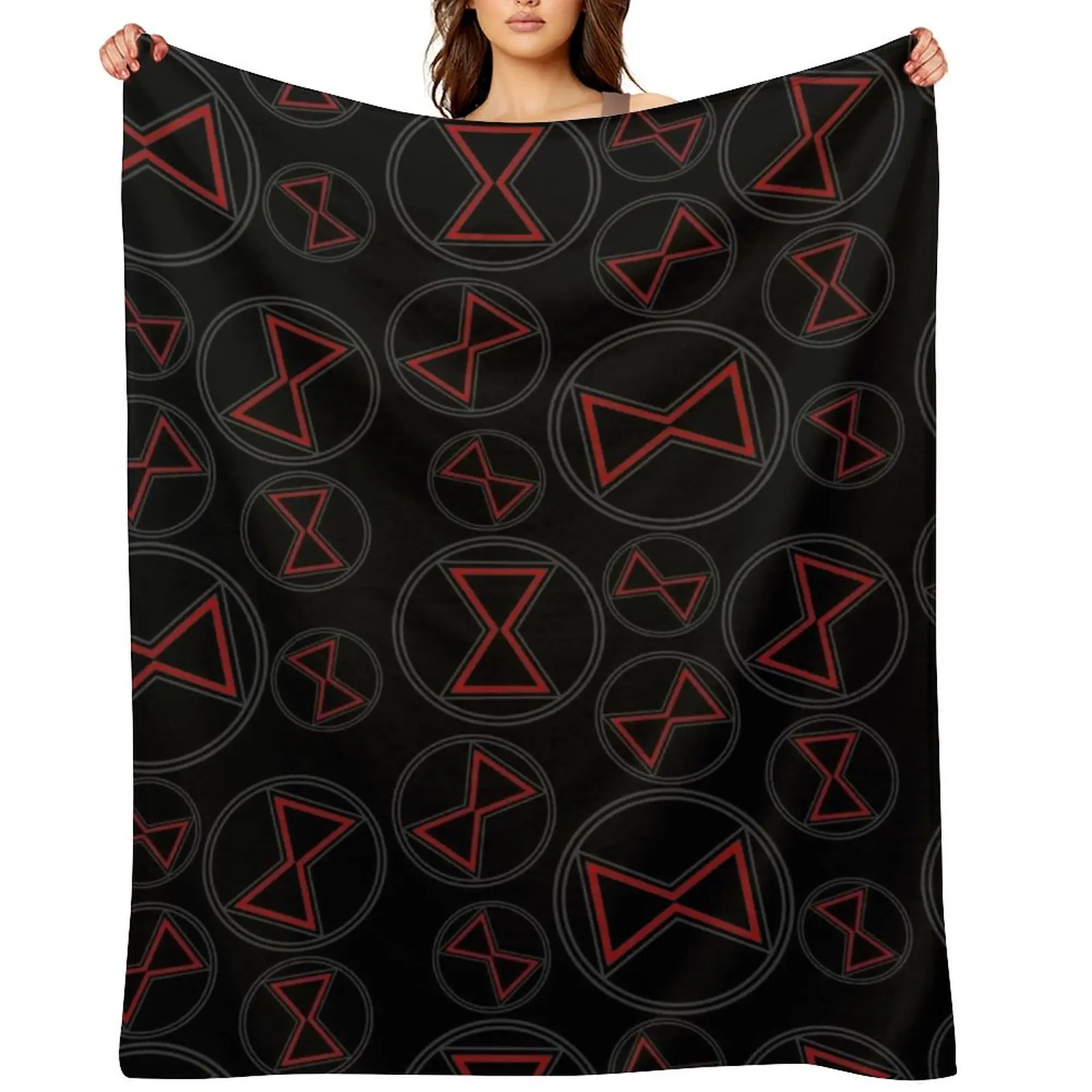 

Black widow pattern Throw Blanket Furrys Nap valentine gift ideas Moving Blankets