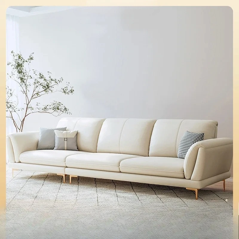 

Специальное предложение Tongyu: Скандинавский минималистичный современный светлый роскошный стиль для гостиной, кремовый дизайн, для небольшой квартиры, трехместный, белый.